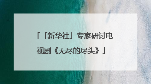 「新华社」专家研讨电视剧《无尽的尽头》
