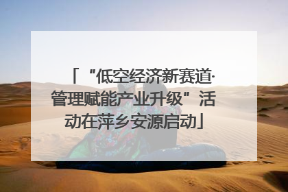 “低空经济新赛道·管理赋能产业升级”活动在萍乡安源启动
