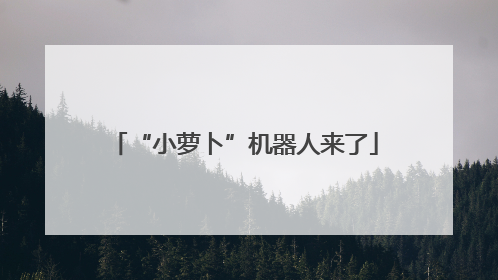 “小萝卜”机器人来了