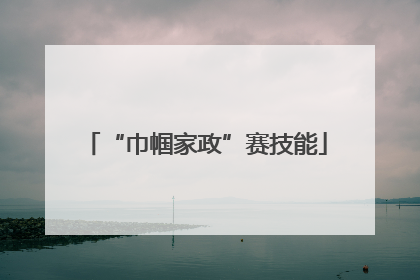 “巾帼家政”赛技能