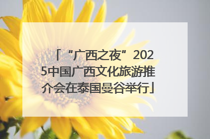 “广西之夜”2025中国广西文化旅游推介会在泰国曼谷举行