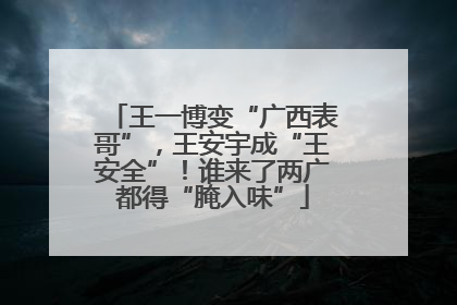 王一博变“广西表哥”，王安宇成“王安全”！谁来了两广都得“腌入味”