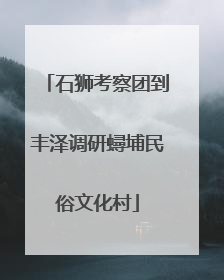 石狮考察团到丰泽调研蟳埔民俗文化村