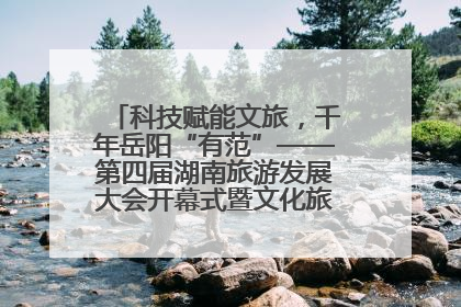 科技赋能文旅，千年岳阳“有范”——第四届湖南旅游发展大会开幕式暨文化旅游推介会侧记