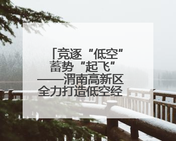 竞逐“低空” 蓄势“起飞”——渭南高新区全力打造低空经济新引擎