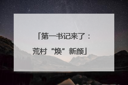 第一书记来了：荒村“焕”新颜