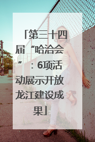 第三十四届“哈洽会”：6项活动展示开放龙江建设成果