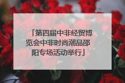 第四届中非经贸博览会中非时尚潮品邵阳专场活动举行