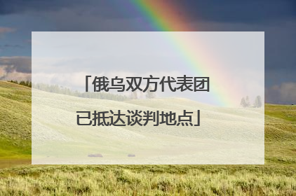 俄乌双方代表团已抵达谈判地点