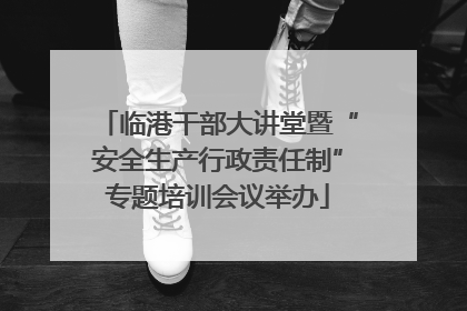 临港干部大讲堂暨“安全生产行政责任制”专题培训会议举办