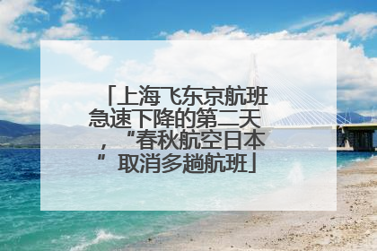 上海飞东京航班急速下降的第二天，“春秋航空日本”取消多趟航班