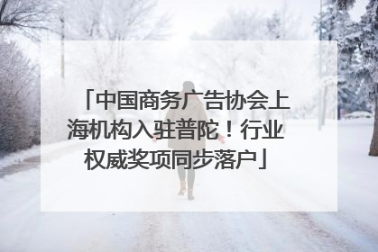 中国商务广告协会上海机构入驻普陀！行业权威奖项同步落户