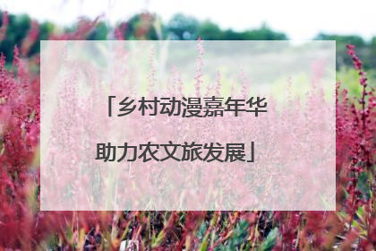 乡村动漫嘉年华助力农文旅发展