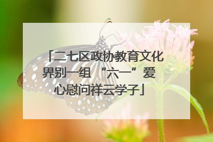 二七区政协教育文化界别一组 “六一”爱心慰问祥云学子