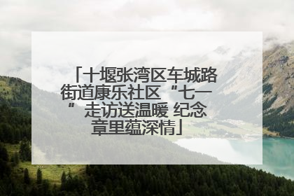 十堰张湾区车城路街道康乐社区“七一”走访送温暖 纪念章里蕴深情
