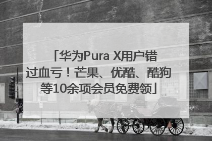 华为Pura X用户错过血亏！芒果、优酷、酷狗等10余项会员免费领