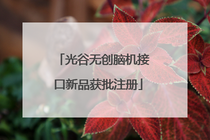 光谷无创脑机接口新品获批注册