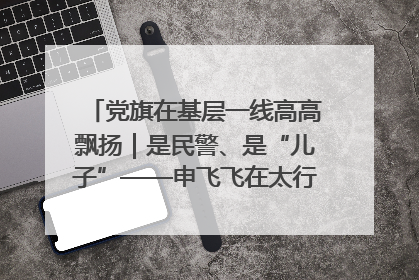 党旗在基层一线高高飘扬｜是民警、是“儿子”——申飞飞在太行山中的一线坚守