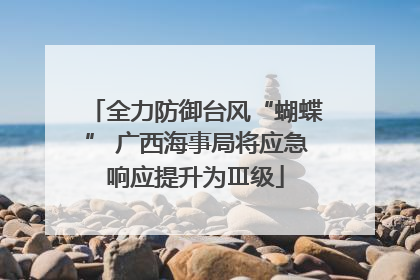 全力防御台风“蝴蝶” 广西海事局将应急响应提升为Ⅲ级