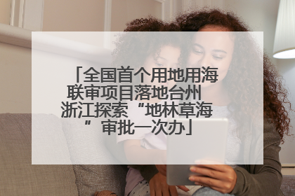 全国首个用地用海联审项目落地台州 浙江探索“地林草海”审批一次办