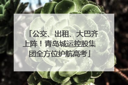 公交、出租、大巴齐上阵！青岛城运控股集团全方位护航高考