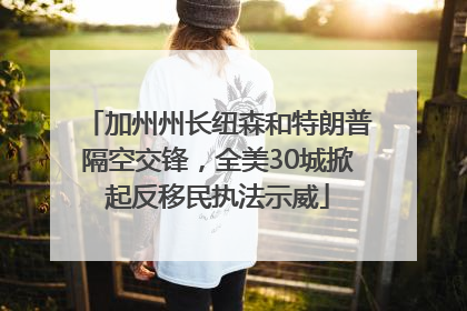 加州州长纽森和特朗普隔空交锋，全美30城掀起反移民执法示威