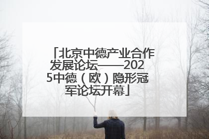 北京中德产业合作发展论坛——2025中德（欧）隐形冠军论坛开幕