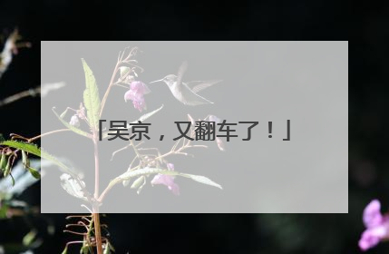 吴京，又翻车了！