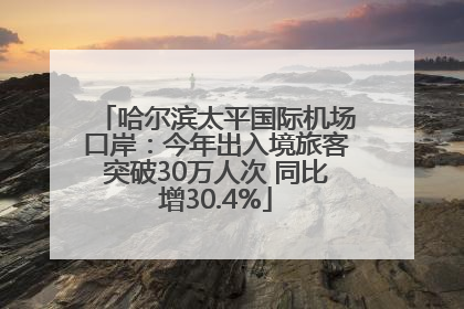 哈尔滨太平国际机场口岸：今年出入境旅客突破30万人次 同比增30.4%
