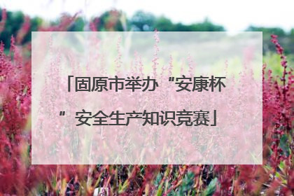 固原市举办“安康杯”安全生产知识竞赛