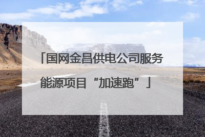 国网金昌供电公司服务能源项目“加速跑”