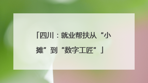 四川：就业帮扶从“小摊”到“数字工匠”