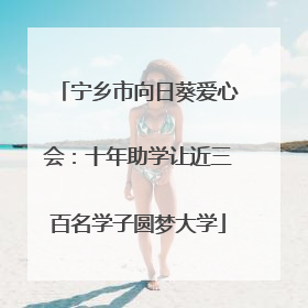 宁乡市向日葵爱心会：十年助学让近三百名学子圆梦大学