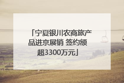 宁夏银川农商旅产品进京展销 签约额超3300万元