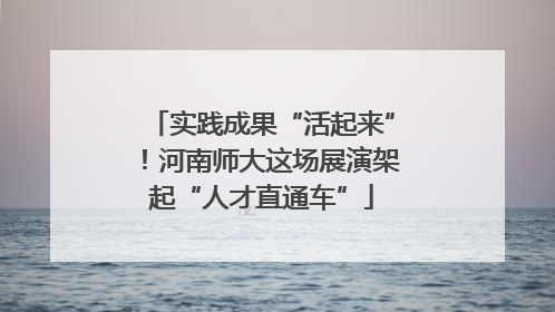 实践成果“活起来”！河南师大这场展演架起“人才直通车”