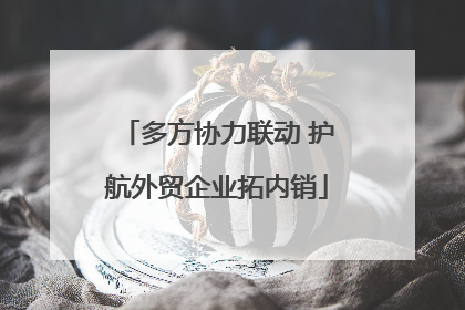 多方协力联动 护航外贸企业拓内销
