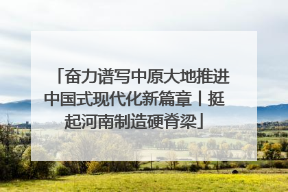 奋力谱写中原大地推进中国式现代化新篇章丨挺起河南制造硬脊梁