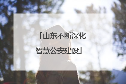 山东不断深化智慧公安建设