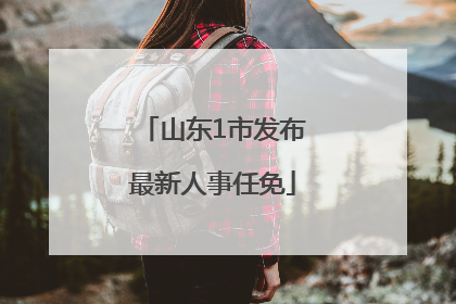 山东1市发布最新人事任免