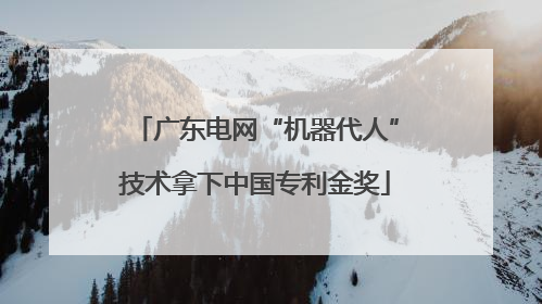 广东电网“机器代人”技术拿下中国专利金奖