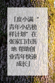 度小满“青年小店榜样计划”在张家口市落地 帮助创业青年快速成长