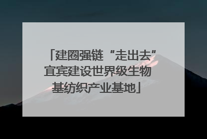 建圈强链“走出去” 宜宾建设世界级生物基纺织产业基地