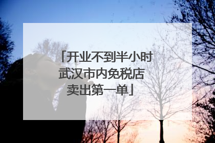 开业不到半小时 武汉市内免税店卖出第一单