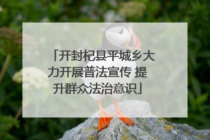 开封杞县平城乡大力开展普法宣传 提升群众法治意识