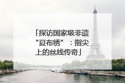 探访国家级非遗“夏布绣”：指尖上的丝线传奇