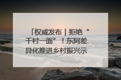 权威发布｜拒绝“千村一面”！东阿差异化推进乡村振兴示范片区建设
