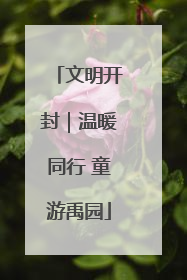 文明开封｜温暖同行 童游禹园