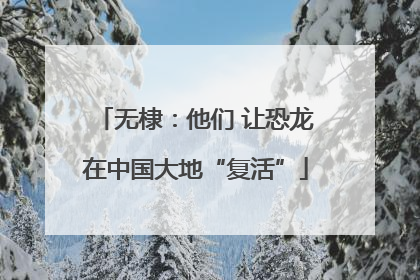 无棣：他们 让恐龙在中国大地“复活”