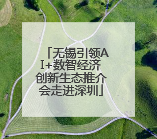 无锡引领AI+数智经济创新生态推介会走进深圳