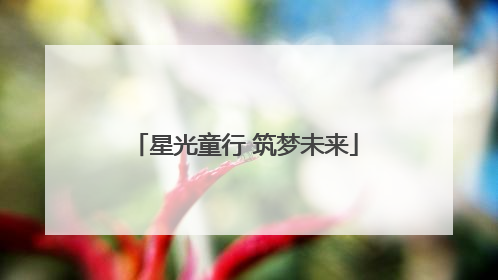 星光童行 筑梦未来